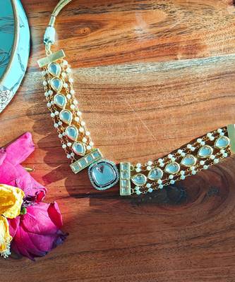 Alankar polki chokar necklace 2