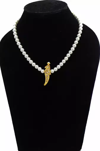 Alankar peacock pearl necklace
