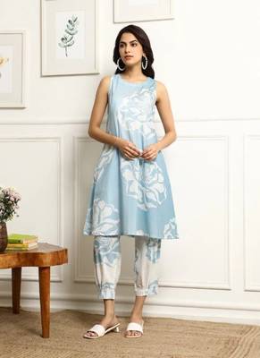 Cotton kurti with afgani pant 1