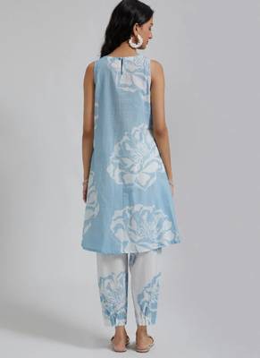 Cotton kurti with afgani pant 2