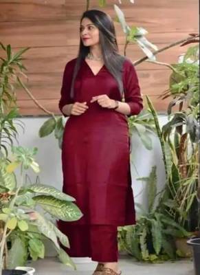 Cotton kurti with pant and dupatta 1