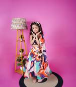 Printed Lenhga Blue Choli