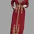 Maroon color Handmade Moroccan Kaftan with  hijab