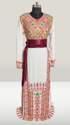 White  beads Work Velvet fabric Islamic Style Partywear Kaftan Long Gown Evening wear Dubai kaftan 4