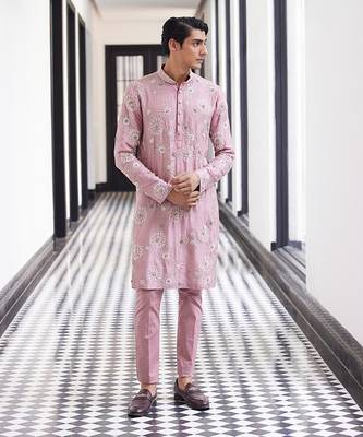 Cluster emb kurta and pants 1