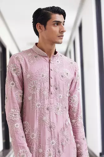 Cluster emb kurta and pants