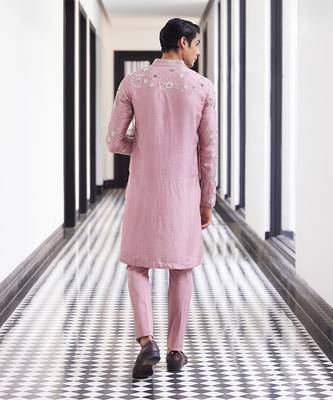Cluster emb kurta and pants 4