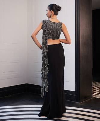 Pre drapped saree 3