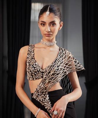 Pre drapped saree 2