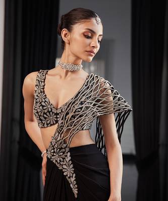 Pre drapped saree 3