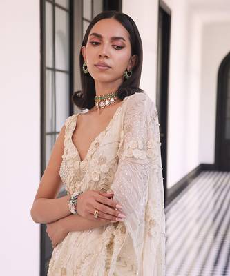Pre draped saree 3