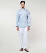 Blue geometric printed co-ord set