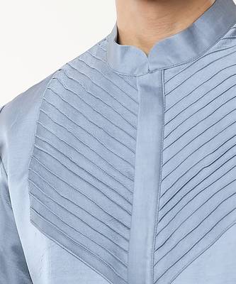 Steel grey pintuck co-ord set 2