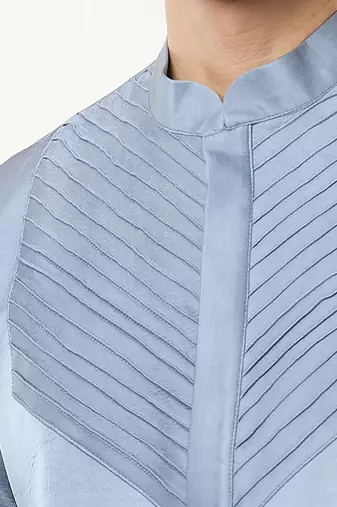Steel grey pintuck co-ord set
