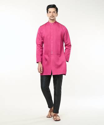 Fuscia pink pintuck co-ord set 1
