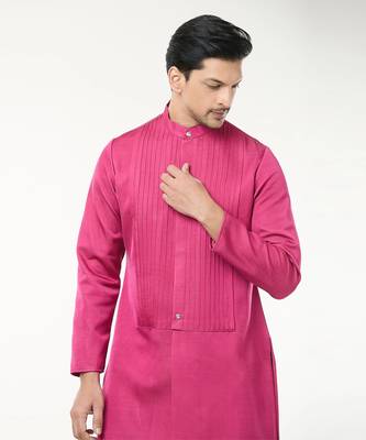 Fuscia pink pintuck co-ord set 2