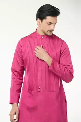 Fuscia pink pintuck co-ord set