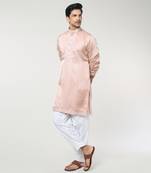 Dusty rose embroidred kurta set