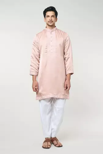 Dusty rose embroidred kurta set