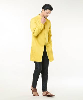Lime yellow pintuck co-ord set 1