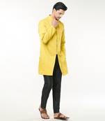 Lime yellow pintuck co-ord set