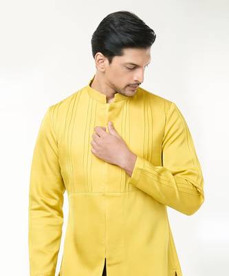 Lime yellow pintuck co-ord set 2