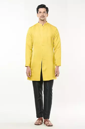 Lime yellow pintuck co-ord set