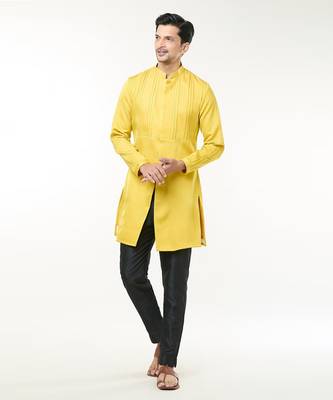 Lime yellow pintuck co-ord set 5