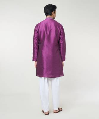 Violet embroidred kurta set 5