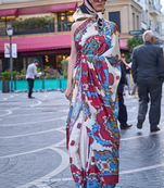 Vsaree White Silk Crepe Digital Printed Saree With Blouse For Women