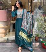 Roman silk kurta pant with chanderi dupatta sets