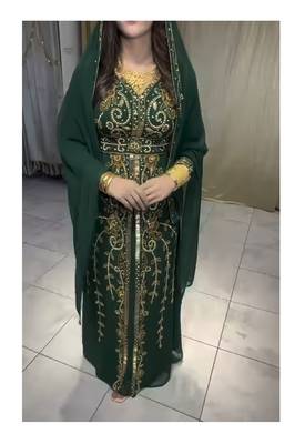 SALE Bedded Crystal Work Moroccan Dubai Kaftan Wedding Bridesmaid Dress 341 1