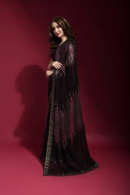 Georgette sequence work saree 3