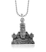 Memoir brass antique silver tirupati balaj pendant