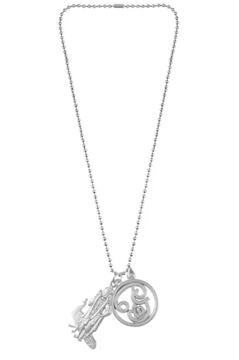 Memoir brass silver murugan with tamil om south india god pendant