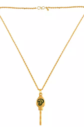 Memoir brass gold murugan vel pendant 5 pc combo
