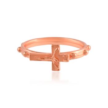 Dzine Trendz Brass Finger Ring Rose Gold 3