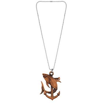 Memoir copper anchor dolphin pendant 2