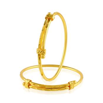 Memoir brass micron gold kids bangle kada set 1