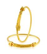 Memoir brass micron gold kids bangle kada set