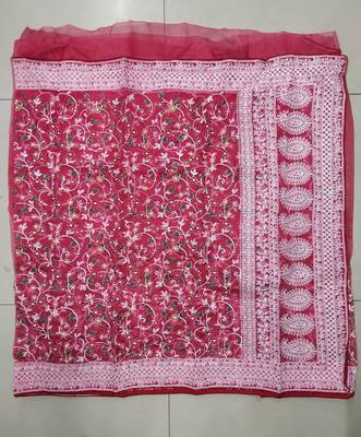 Pink Colour Organza Saree With Smart Resham Embroidery Work 4