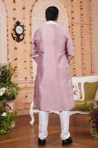 onion art banarsai silk kurta pajama with stole