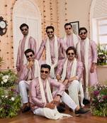 Onion art banarsai silk with stole