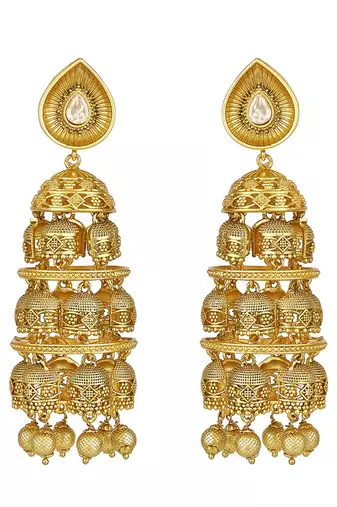 Gold gold plated earrings