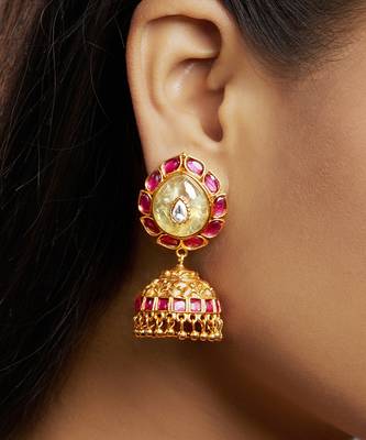 Turquoise gold plated earrings 2