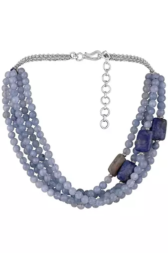 Blue gold plated necklaces