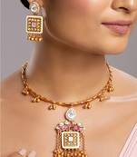 Gold gold plated necklace-sets