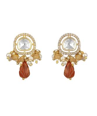 Orange gold plated necklace-sets 4