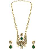 Green gold plated necklace-sets