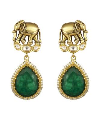 Green gold plated necklace-sets 4